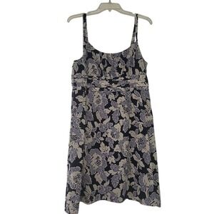 Loft Vintage Babydoll Blue Fairy Y2K Sleeveless Scoop Neck Sz 12 Women Sun Dress